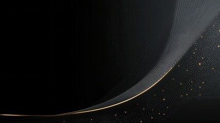 Abstract Black and Gold Background Design