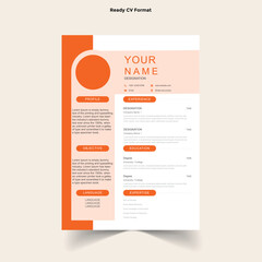Modern CV Template – Clean Professional Resume Layout