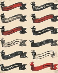 Vintage scroll banners evoke classic storytelling and heraldic tradition perfect for adding historical flair to designs