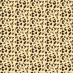 Subtle leopard print with warm brown spots on a soft peach background. Great for textiles, packaging, or gentle fashion accents.