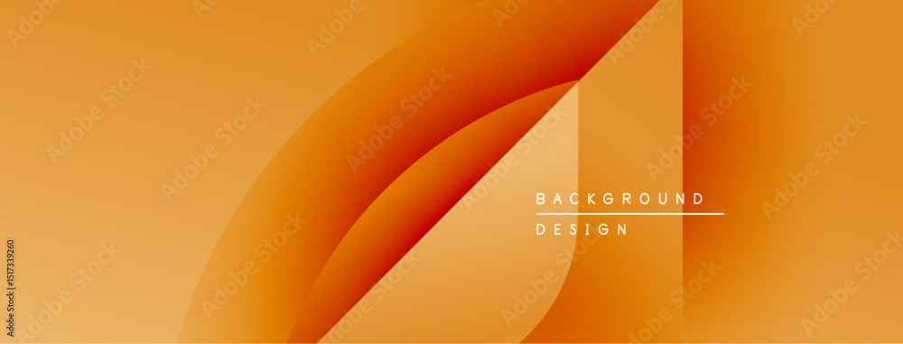 Aufkleber abstract orange layers create dynamic background. gradient shades offer modern visual appeal, suitab
