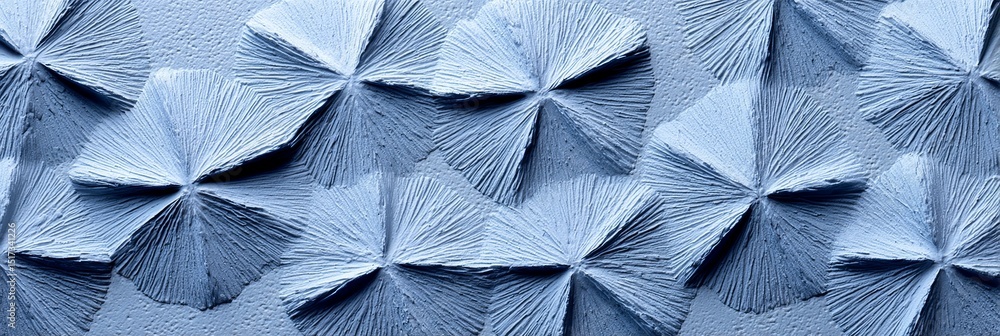 Poster abstract blue geometric pattern - close-up of a textured surface with repeating geometric shapes in 