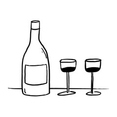 bottle and glass
