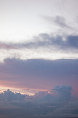 Dramatic Sky with Clouds at Sunset