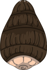 リアルな影付き里芋のベクターイラスト