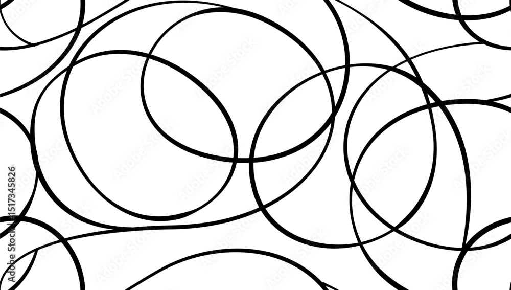 Poster minimal seamless pattern with line art hand drawn texture. linear ornament for minimalist design. tr