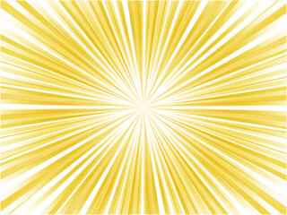 金色の集中線背景素材シンプル爆発風