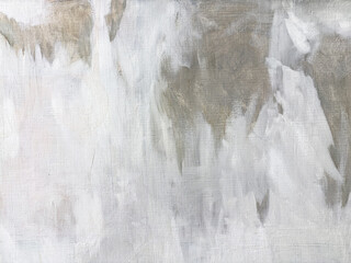 hand painted textured background with expressive white brush strokes. closeup view.