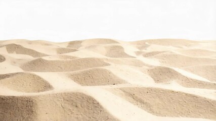 Wavy beige desert sand dunes texture, creating a smooth, undulating pattern against a neutral background for graphic overlays or presentations. - Powered by Adobe