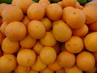 fresh orange at the market