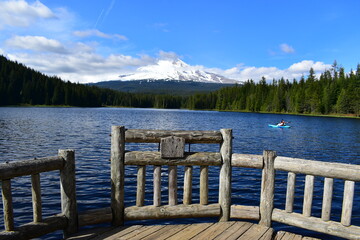 Trillium Lake in Mt. Hood National Forest, Oregon