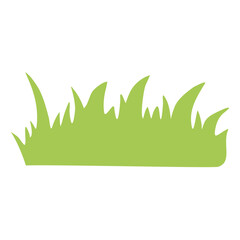 Grass silhouette vector illustrations isolated on white background