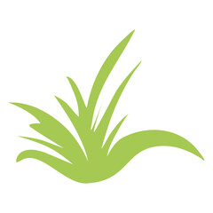 Grass silhouette vector illustrations isolated on white background