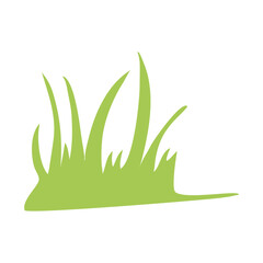 Grass silhouette vector illustrations isolated on white background