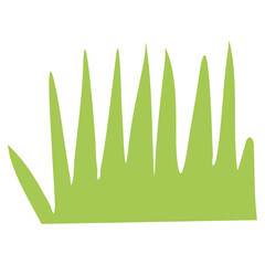 Grass silhouette vector illustrations isolated on white background