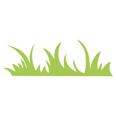 Grass silhouette vector illustrations isolated on white background