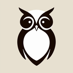 A creative vector artwork featuring a playful owl surrounded by whimsical elements, contrasted beautifully against a pure white background for a joyful effect.