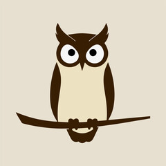 A stunning vector illustration of an owl with intricate feather patterns, elegantly displayed against a bright white background to enhance its natural beauty.