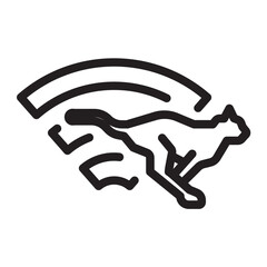 Cheetah with signal strength