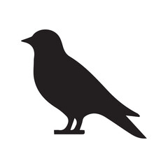 bird logo, editable vector image