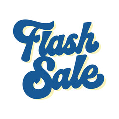 The art of writing with Flash Sale text in a vintage and playful style