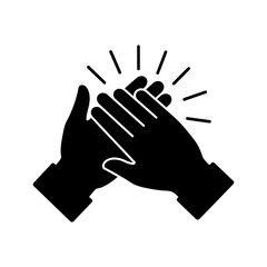 High Five Teamwork Collaboration Success Celebration Graphic