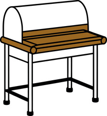 Rolltop Desk Vector Art for Graphic Designers