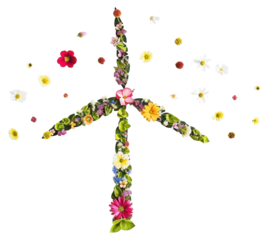 PNG Flat flower wind turbine silhouette shape plant cross art.