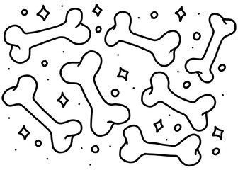 black and white paint bone  