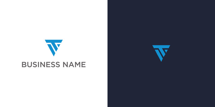 Abstract Logo Design: A sleek, modern logo featuring a stylized "T" and "I" combination inside triangle, representing innovation and precision for potential business branding.