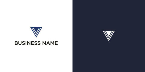 Minimalist V Logo Design: A modern and stylish logo featuring a minimalist V design, perfect for branding and visual identity.