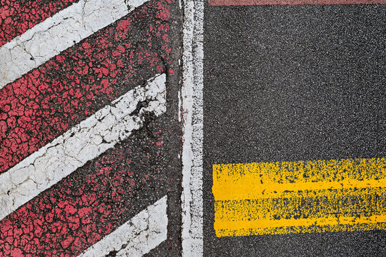 Street markings urban geometry, Malaysia