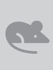 MOUSE ICON LOGO RELATED TO ALCHEMY AND LABORATORY