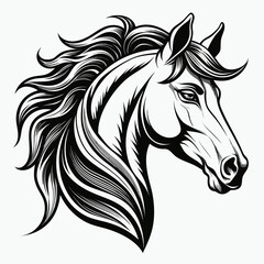 horse head silhouette