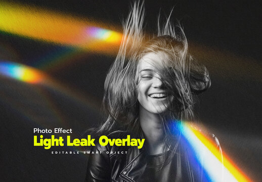 Light Leak Overlay Photo Effect