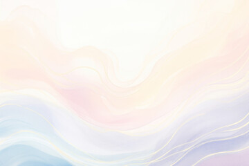 Fototapeta premium Abstract pastel gradient waves png paint texture overlay, transparent background