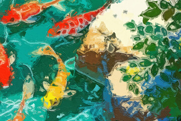 Various oil paintings, flowers, goldfish, cats, dogs, lotus leaves, fruits, ducks, butterflies, landscapes, chrysanthemums, crescent moons