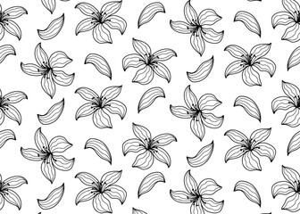 Obraz premium seamless pattern with flowers