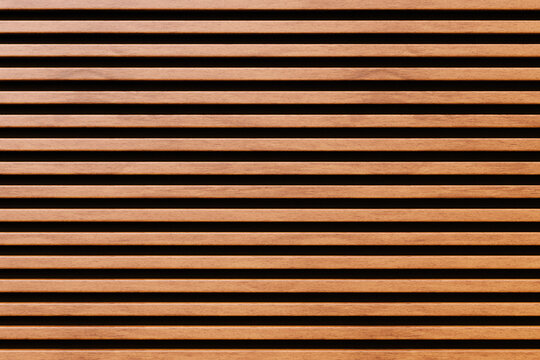 Wooden Wall with Linear Relief