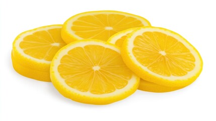 Vibrant Yellow Lemon Slices