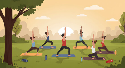 Outdoor Yoga Class Find Serenity and Strength in Nature