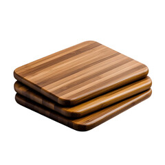 Set of bamboo cutting boards with handles, ideal for kitchen use. These sturdy, eco-friendly boards offer a smooth surface for chopping vegetables, fruits, and meats, ensuring durability and hygiene