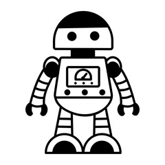 An outline style icon of bot
