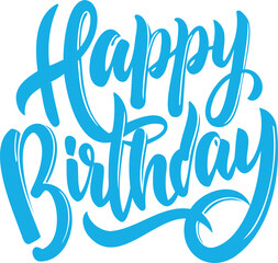 a handwrite simple happy birthday