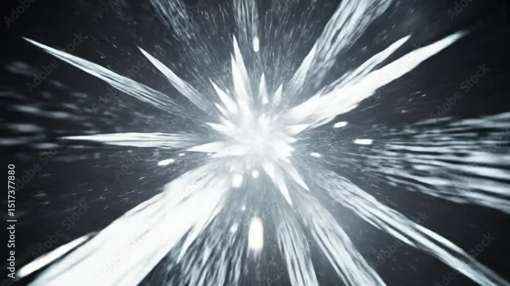 Aufkleber dynamic flowing lines of white light animation in deep black background