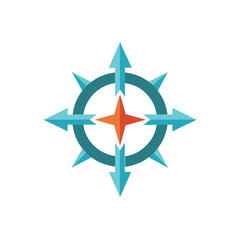 compass with directional arrows icon in navigation.svg