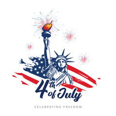 American national flag  for 4th of July, happy Independence Day celebration. abstract vector illustration design