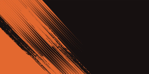 Grunge texture effect background. Distressed rough dark abstract textured. Black isolated on red. Graphic design element vintage style sport modern © VIRAL