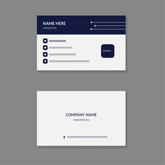 Clean Business Card professional and creative modern name card Design