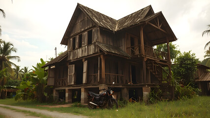 AI Image gen malay village house